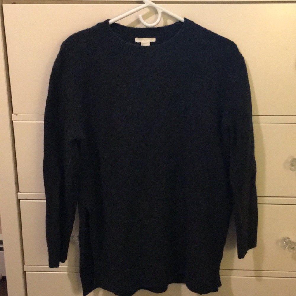 Oversized charcoal grey black sweater